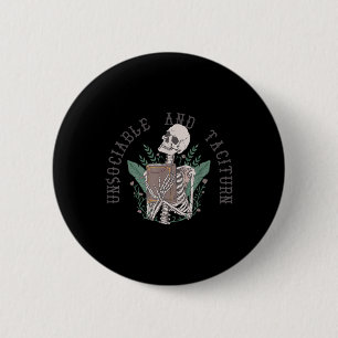 Unsociable And Taciturn Jane Austen Pride & Pr 2 Inch Round Button