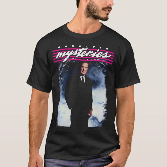Unsolved Mysteries - Robert Stack T-Shirt (Front)