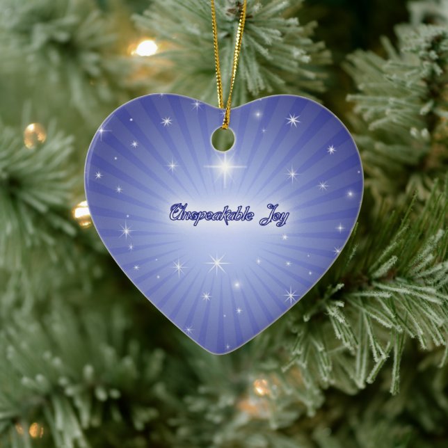 Unspeakable Joy Christmas Ornament (Tree)