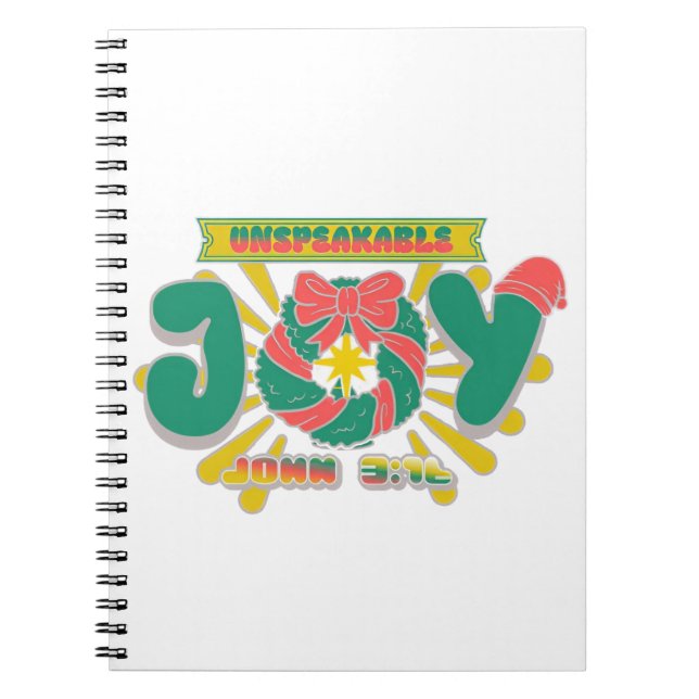 Unspeakable Joy Notebook (Front)