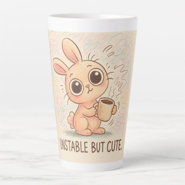 Unstable but Cute Latte Mug (Front)