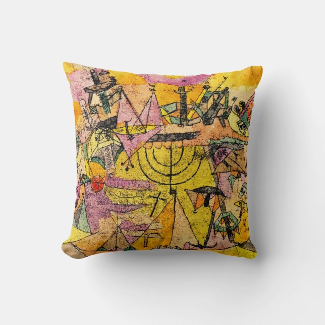 Unstern der Schiffe, The Unlucky Ships Throw Pillow (Front)