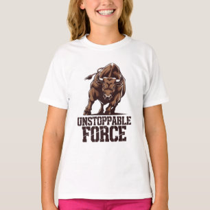 Unstoppable Bull: Raw Power in Motion T-Shirt