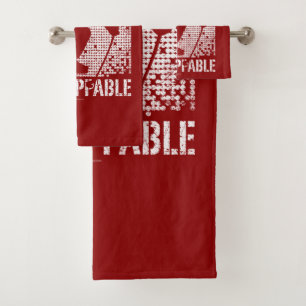 Unstoppable (hockey) bath towel set