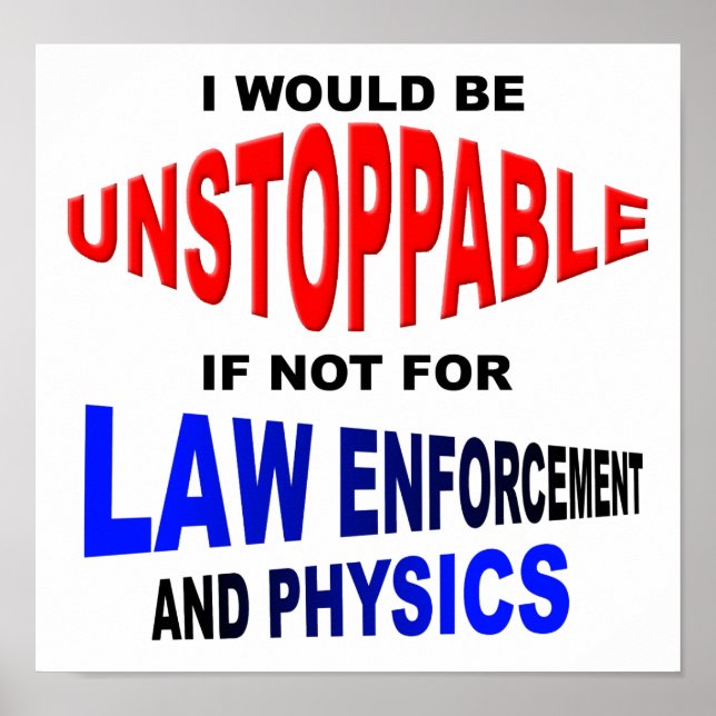 Unstoppable Problems Funny Poster (Front)