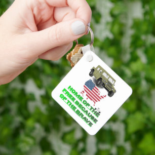 Unstoppable veterans keychain