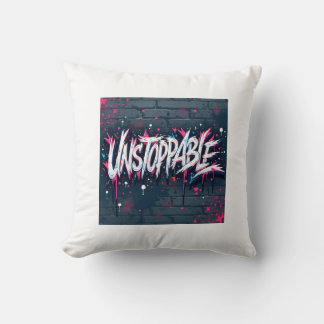 Unstoppable Wildstyle Throw Pillow