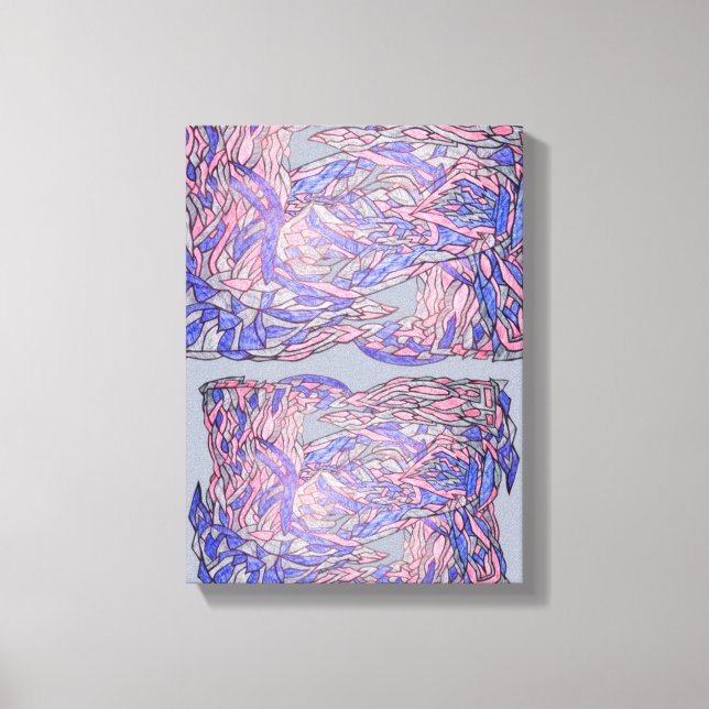 Unstructured Grace Abstract Movement Art Canvas Print (Front)