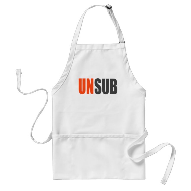 Unsub Unknown Subject Standard Apron (Front)
