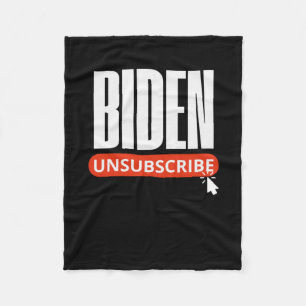 Unsubscribe Biden Trump Inauguration Day Fleece Blanket