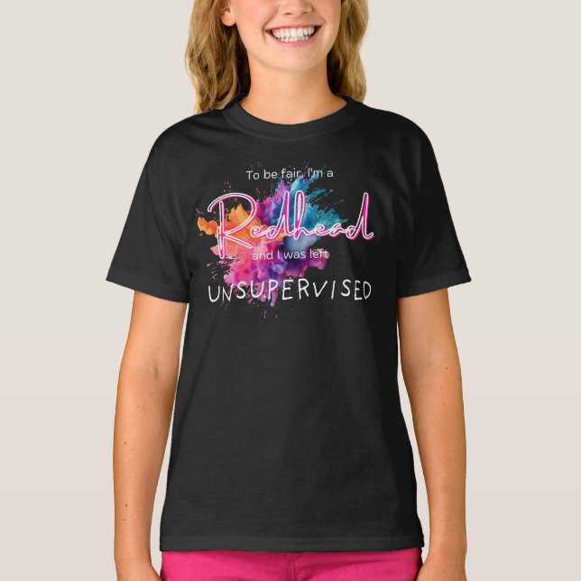 Unsupervised Redhead T-Shirt (Front)