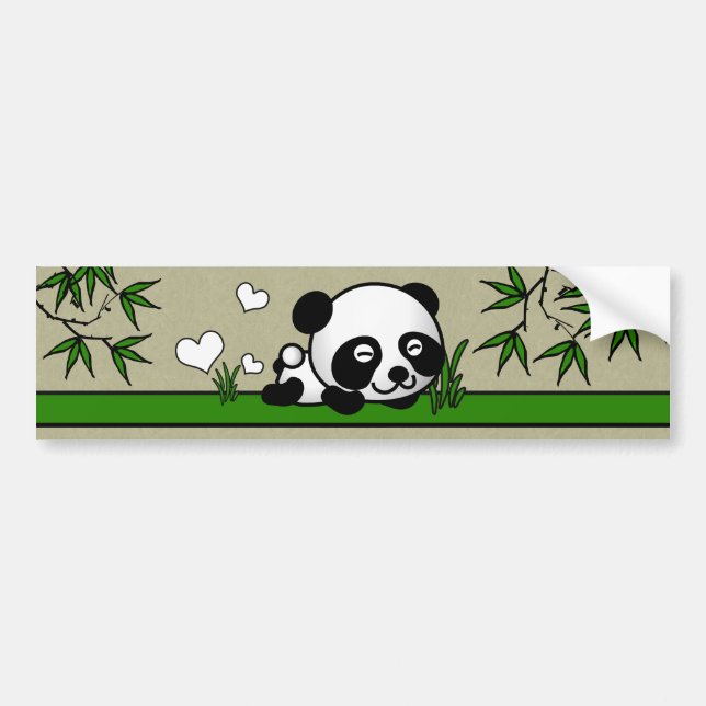 Unsuspecting Panda Bumper Sticker (Front)