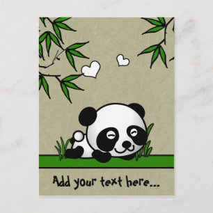 Unsuspecting Panda Postcard