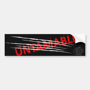 Untamable 2 bumper sticker