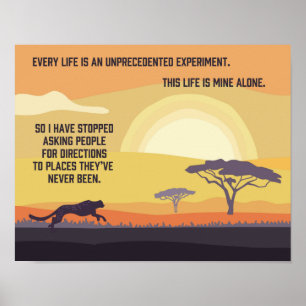 Untamed Cheetah Directions 14"x 11" Art Print