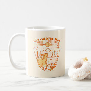 Untamed Freedom Horse Coffee Mug