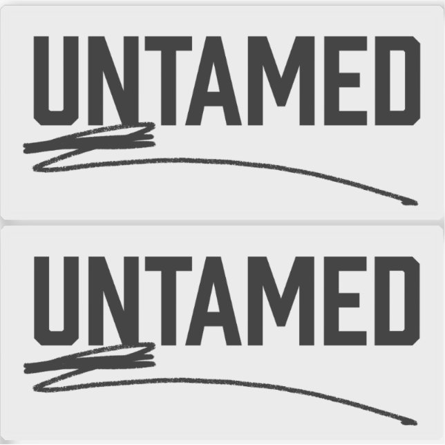 Untamed Stickers (Front)