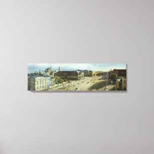 Unter den Linden from the Armoury, c.1855 Canvas Print