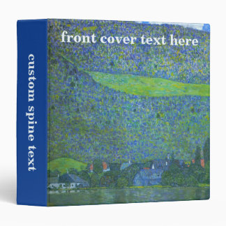 Unterach at Attersee by Klimt, Vintage Art Nouveau Binder