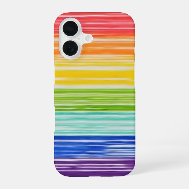 Untidy rainbow stripes Case-Mate iPhone case (Back)