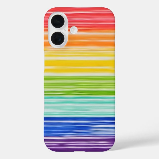 Untidy rainbow stripes Case-Mate iPhone case (Back)