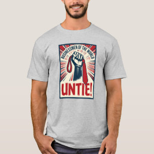 UNTIE! Anti Corporate Office Humour Design T-Shirt