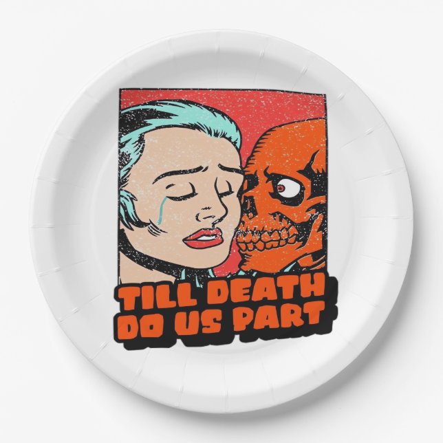Until Death Do Us Part Classic Paper Plate (Front)