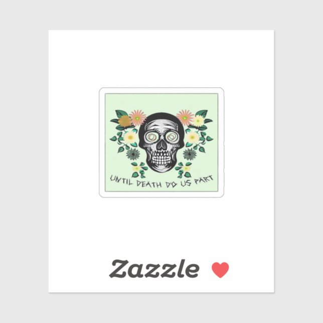 Until Death Do Us Part, Skull With Flowers Classic (Sheet)