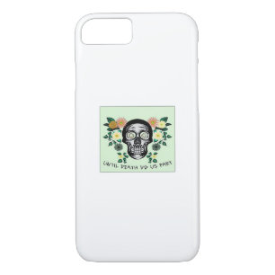 Until Death Do Us Part, Skull With Flowers Classic Case-Mate iPhone Case