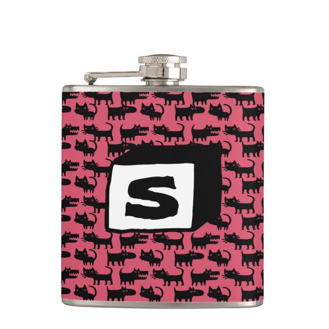 Until One Has Loved an Animal Hip Flask (Front)