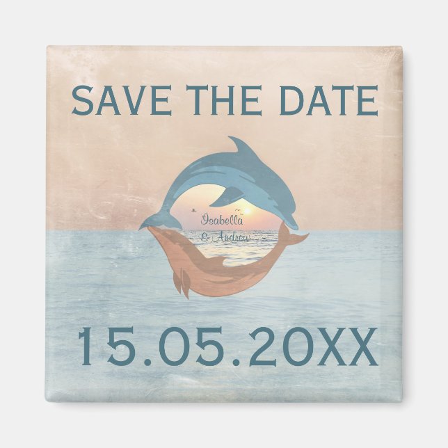 Until the end of time Wedding Save the Date Magnet (Front)