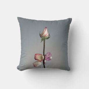 Until the last petal... throw pillow
