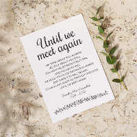 Until We Meet Again Funeral Poem Memorial