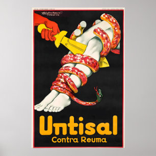 Untisal by Mauzan Vintage Vintage Advertising Poster