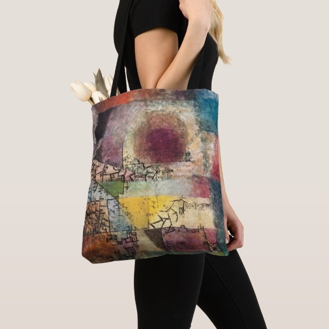 Untitled 2 by Paul Klee, Abstract Art Tote Bag (Close Up)