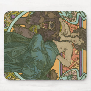 Untitled by Alphonse Mucha (1902) Mouse Pad