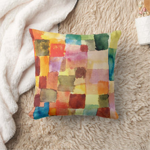 Untitled by Paul Klee Abstract Art Throw Pillow