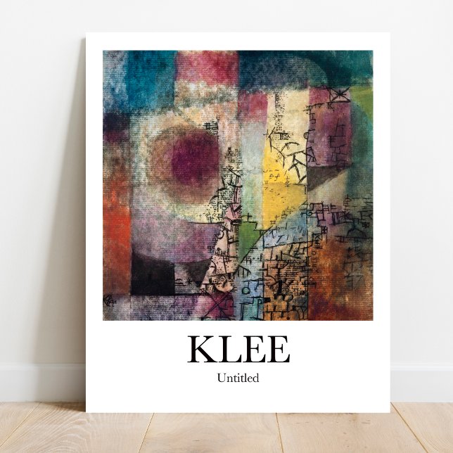 Untitled by Paul Klee Poster (Klee's Mysterious Masterpiece: Untitled. High-quality art poster)