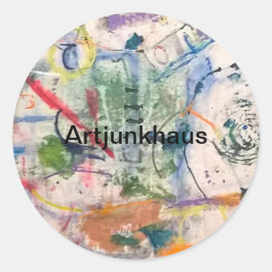 Untitled Fantasy Abstract Hankamer Artjunkhaus Art Classic Round Sticker