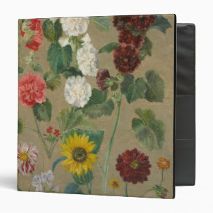 Untitled (Flowers) (oil on board) Binder