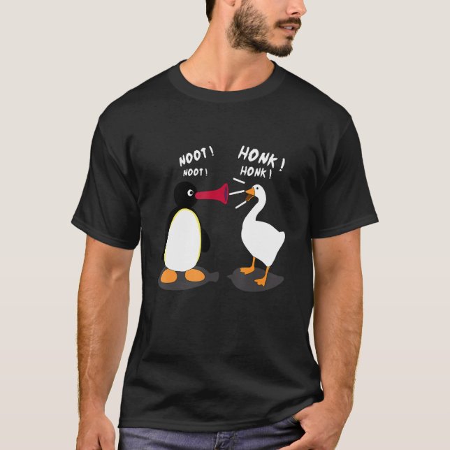 Untitled Funny Goose Game Meme HONK NOOT T-Shirt (Front)