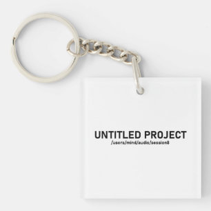 Untitled Project - Audio Session Glitch Tee V1 Keychain