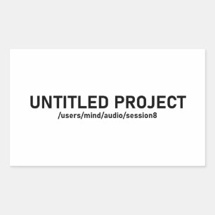 Untitled Project - Audio Session Glitch Tee V1 Sticker