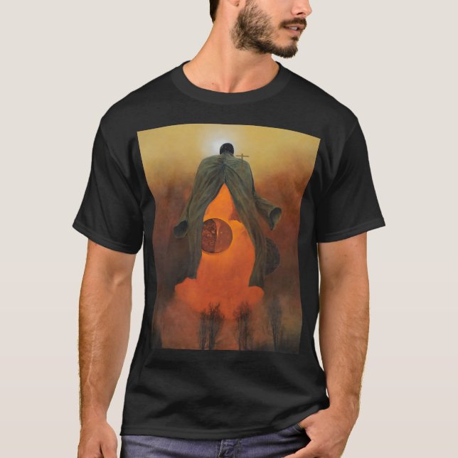 Untitled (The Eclipse) by Zdzislaw Beksinski T-Shirt (Front)