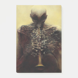 Untitled (The Flutist) by Zdzislaw Beksinski Post-it Notes