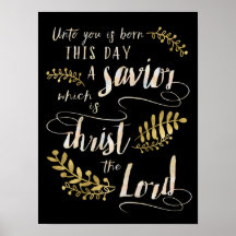 Unto You est né ce jour une affiche d'art sauveur