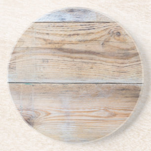 Untreated wood coaster