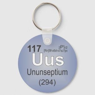 Ununseptium Individual Element - Periodic Table Keychain