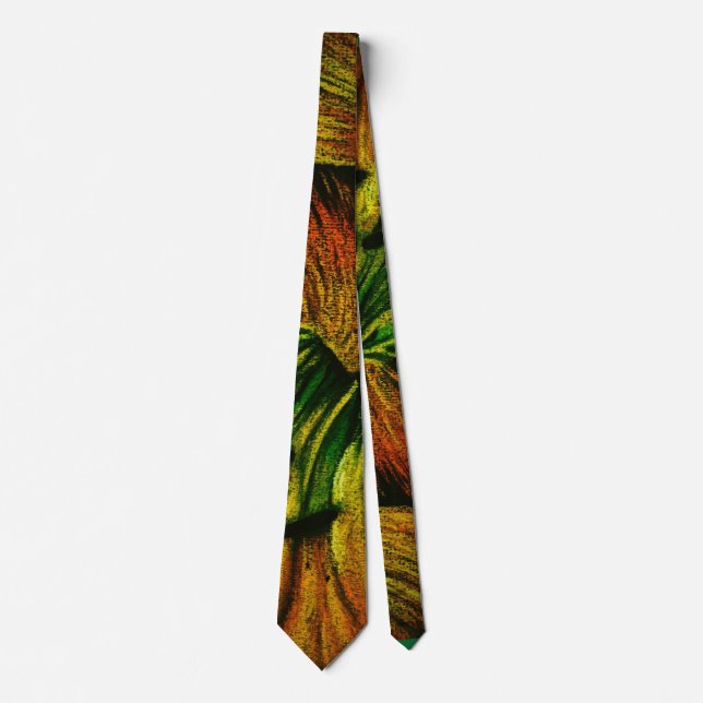 unusual abstract colourful and contempory tie (Front)
