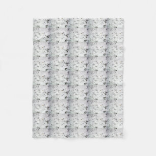 Unusual Bird Foot Print Fleece Blanket